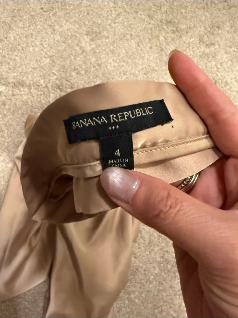 Banana Republic Tan Bias Midi Skirt - Picture 3 of 5